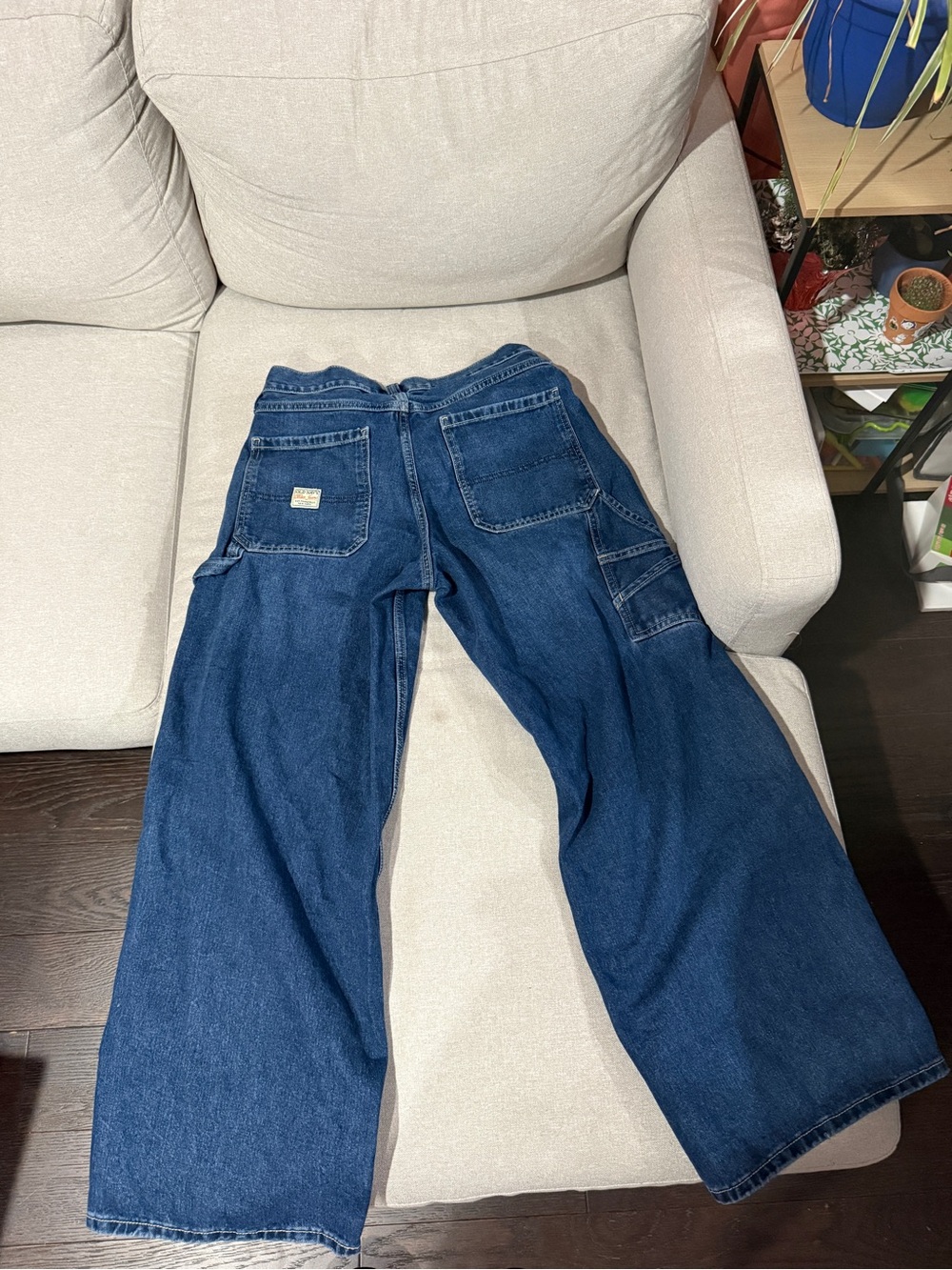 Old Navy Blue Painter's Reissue Jeans - Picture 5 of 9